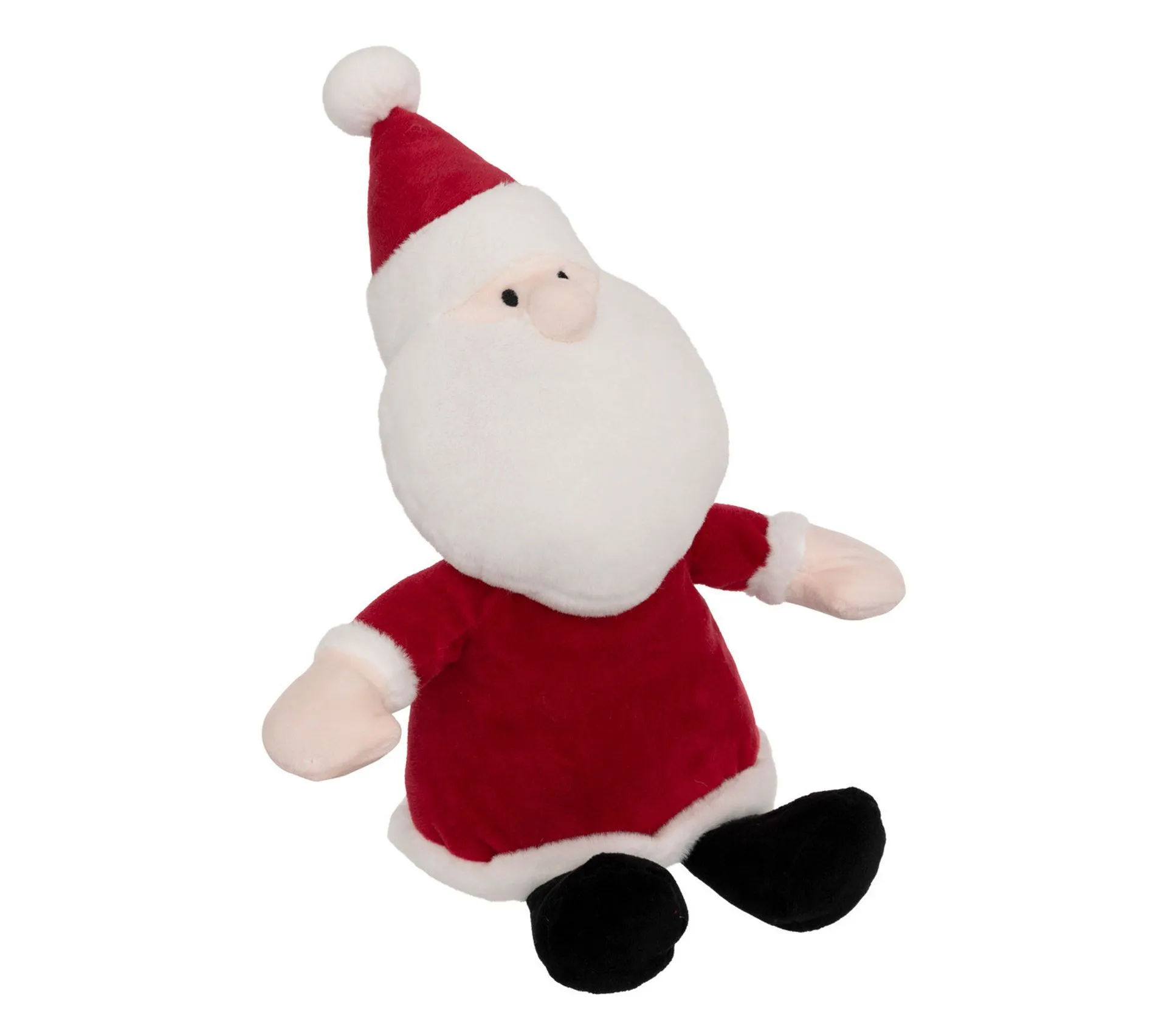 Plaid Et Peluche Père Noël Traditionnel Rouge Et Blanc