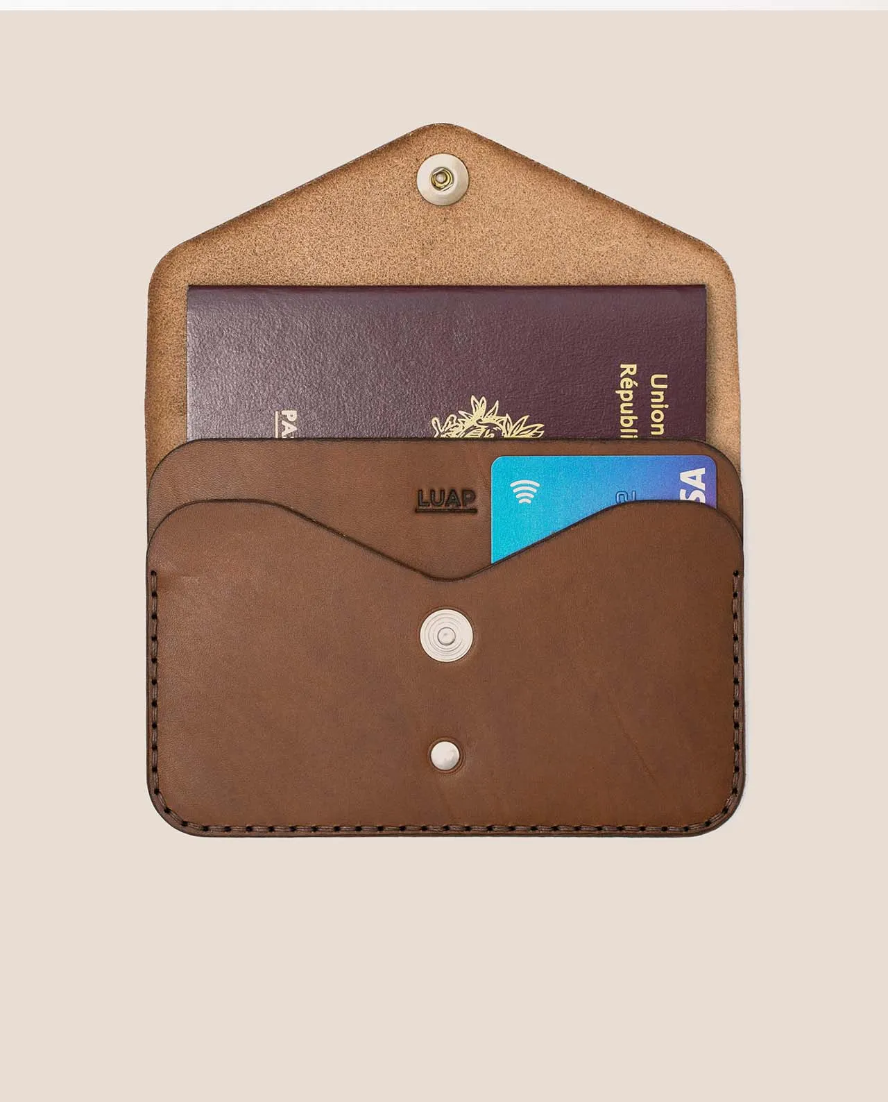 Leather Vegan-Friendly Passport Holder