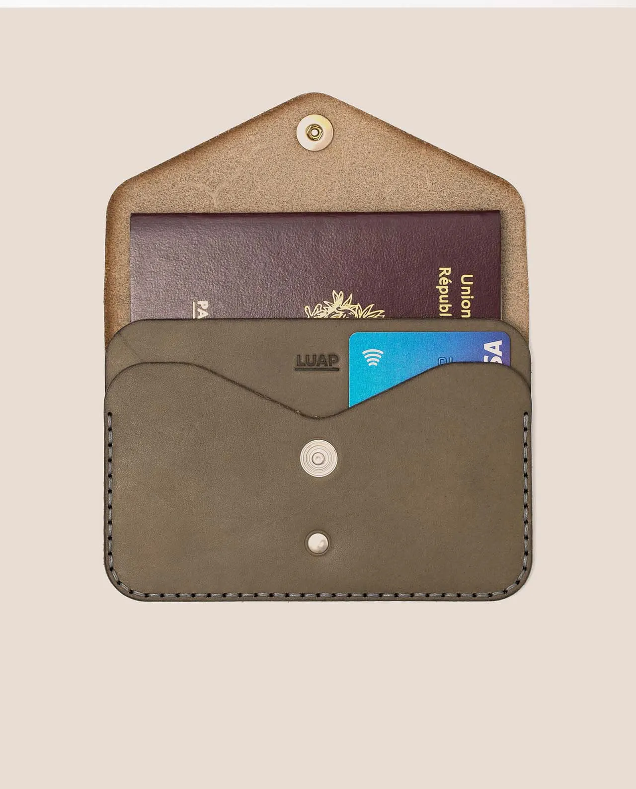 Leather Vegan-Friendly Passport Holder