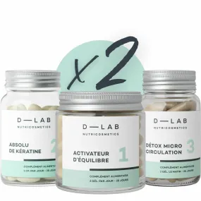 Programme Masse-Capillaire - 2 mois D-LAB Nutricosmetics - Complément alimentaire beauté Homme sur MenCorner