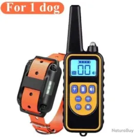 PROMO....COLLIER de Dressage 1 chiens ....800 METRES Étanche 3 canaux. SPECIALE PAIEMENT X4