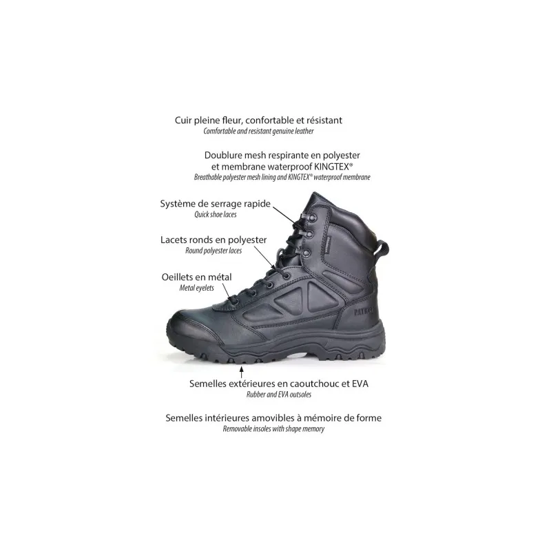 RANGERS MI HAUTES CUIR WATERPROOF