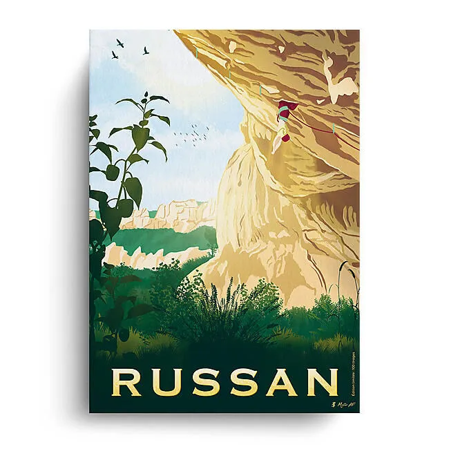 RUSSAN AFFICHE A4 VINTAGE