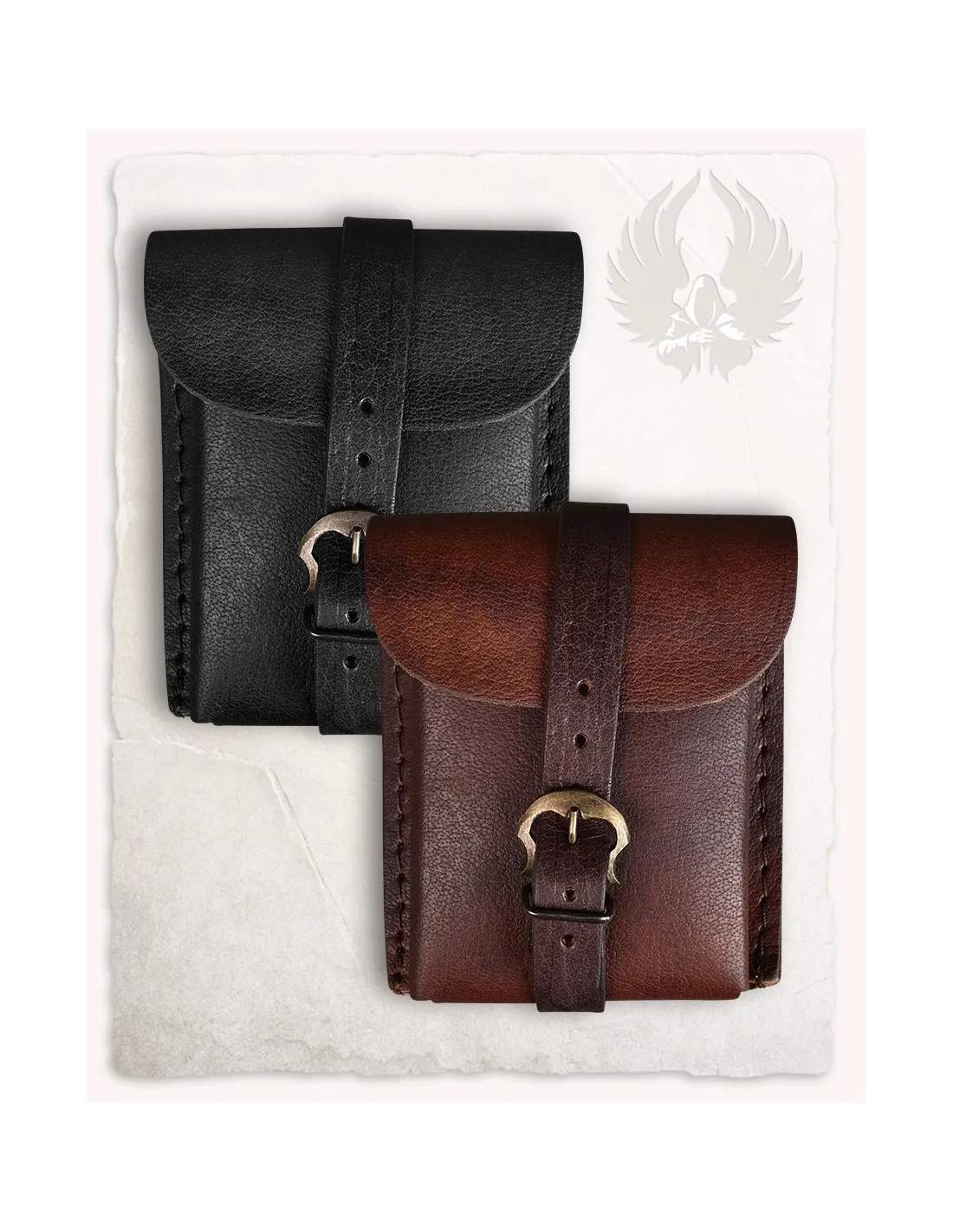Medieval Style Black Geralt Waist Bag (14x12 cm.) ⚔️ Sword Shop