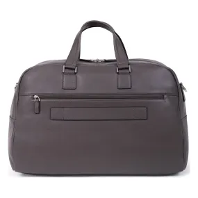 Hexagona Duo Taupe Leather Travel Bag - Men's Travel Bag on MenCorner