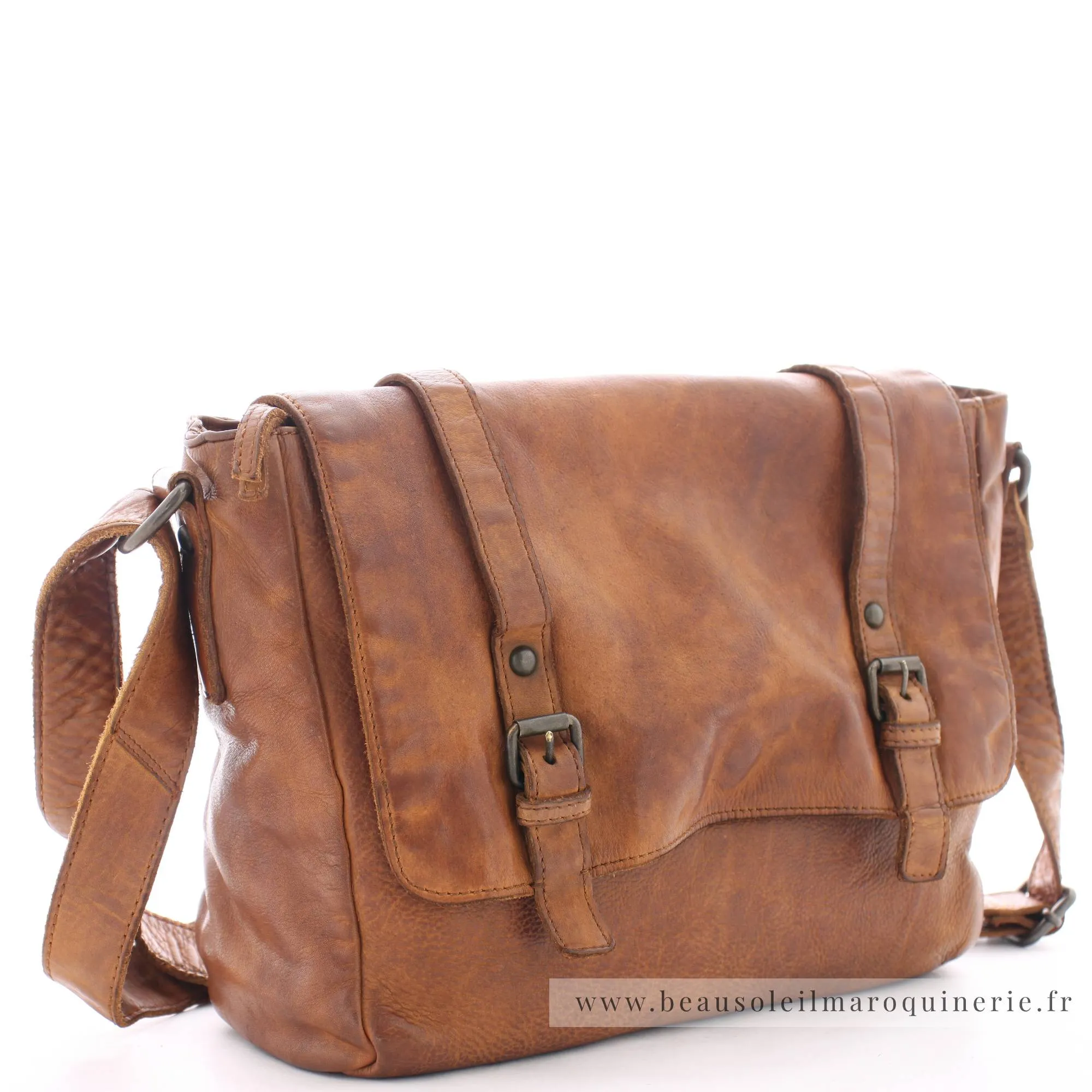 Sac Gibecière Gianni Conti Rabat Cuir Vintage 4203350