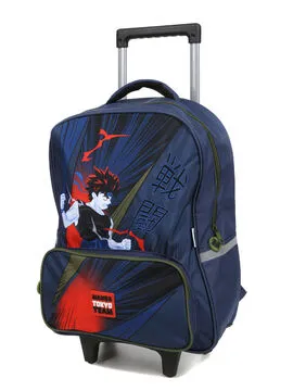 Sac à dos à roulettes Manga Bleu  634830  634830