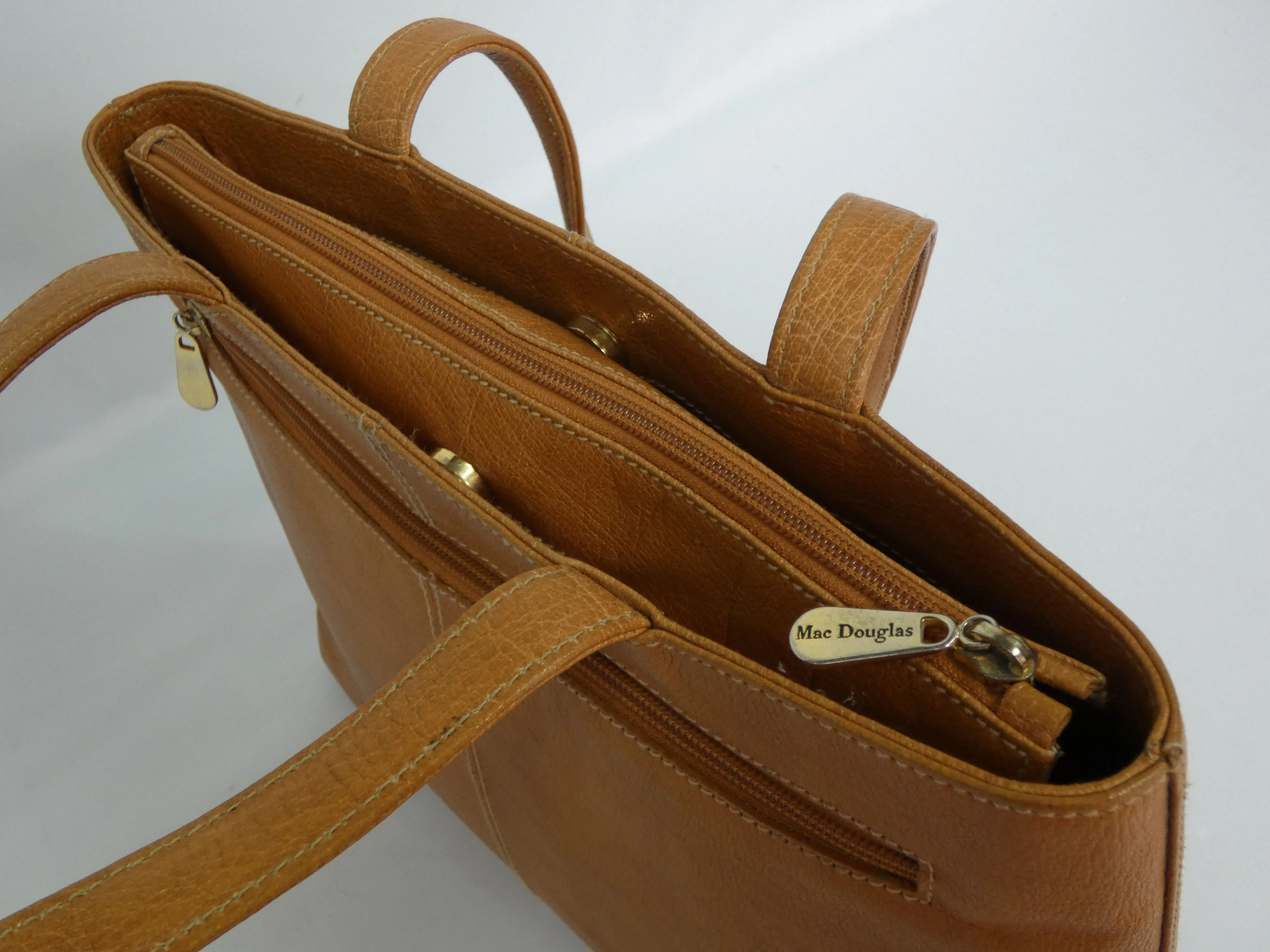 Sac à main en cuir marron MAC DOUGLAS