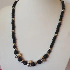 Skull biker necklace