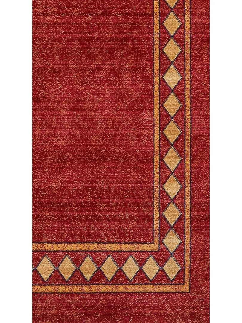 Soft and Silky Red Chobay 3 Polypropylene Living Room Rug