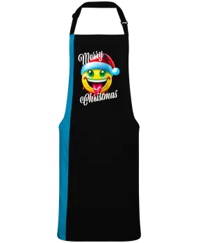 Tablier bicolore Emoji Noël tire la langue. Merry Christmas par  Featheart