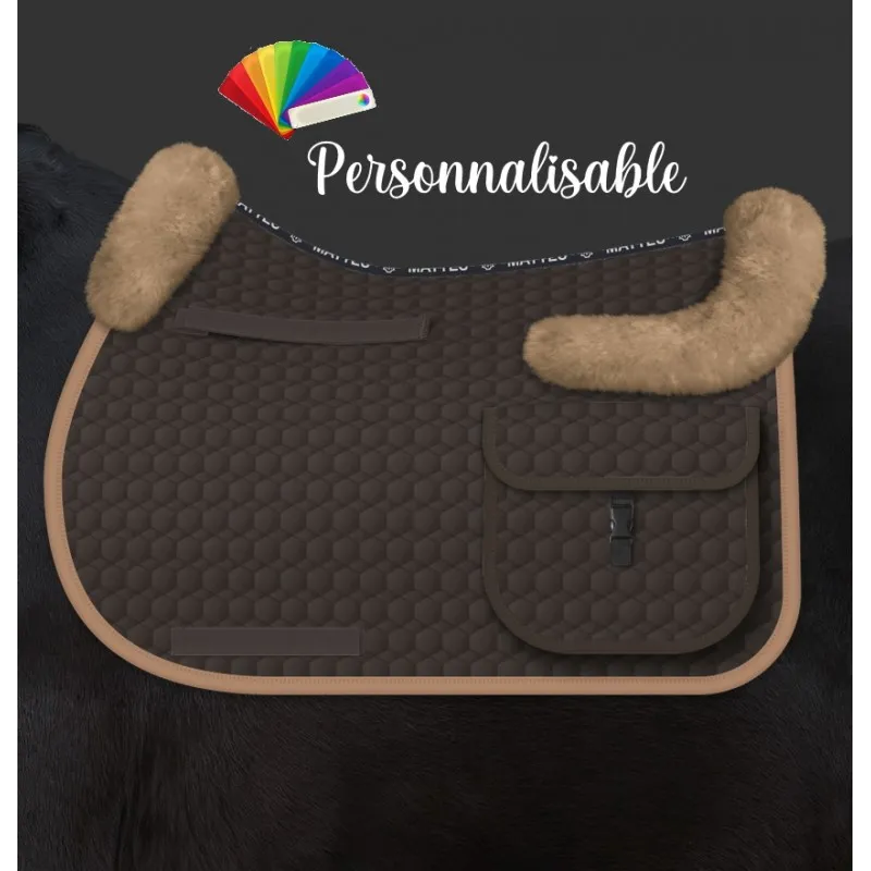Tapis de randonnée cheval avec amortisseur en mouton intégré personnalisable - Mattes - Mattes - Tapis spécifiques - Equestra
