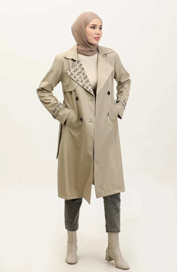 Trench-coat-Imperméable-Imprimé-Stone-K335-693