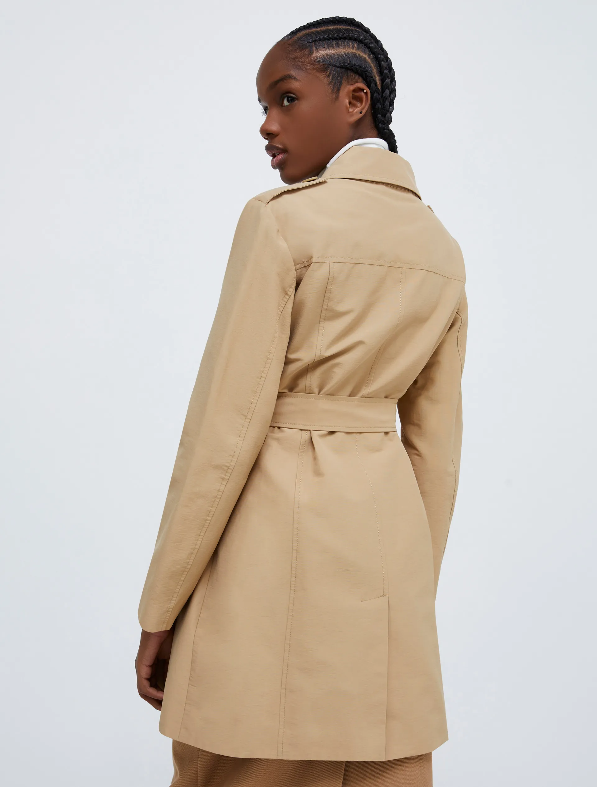 Trench-coat à double boutonnage