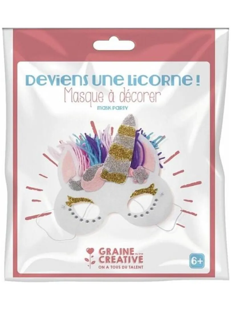 Unicorn Mask Craft Kit - N/A
