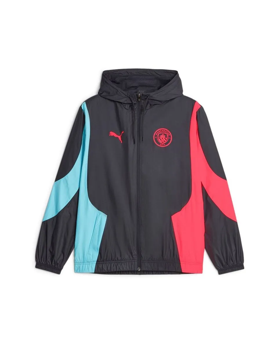 Men's Blue MCFC PREM WOV JKT Tracksuit Jacket