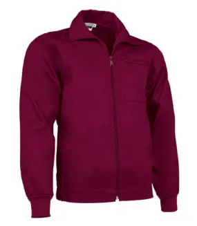 Mens Work Jacket - REF GALEN - Bordeaux Red