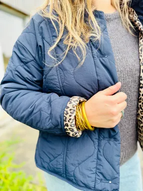Veste matelassée Hélose  Marine