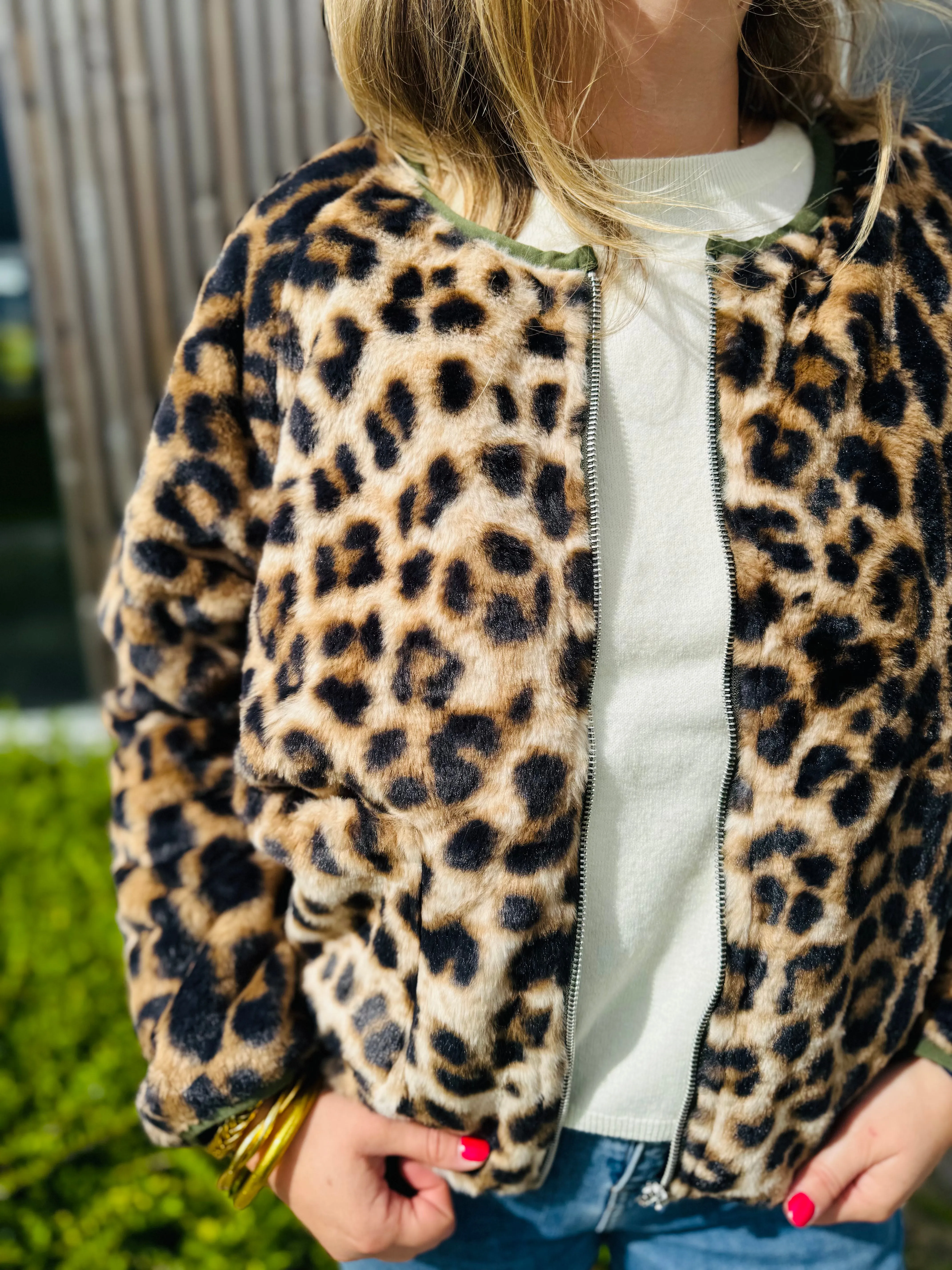 Veste réversible Coopers  Léopard / Kaki
