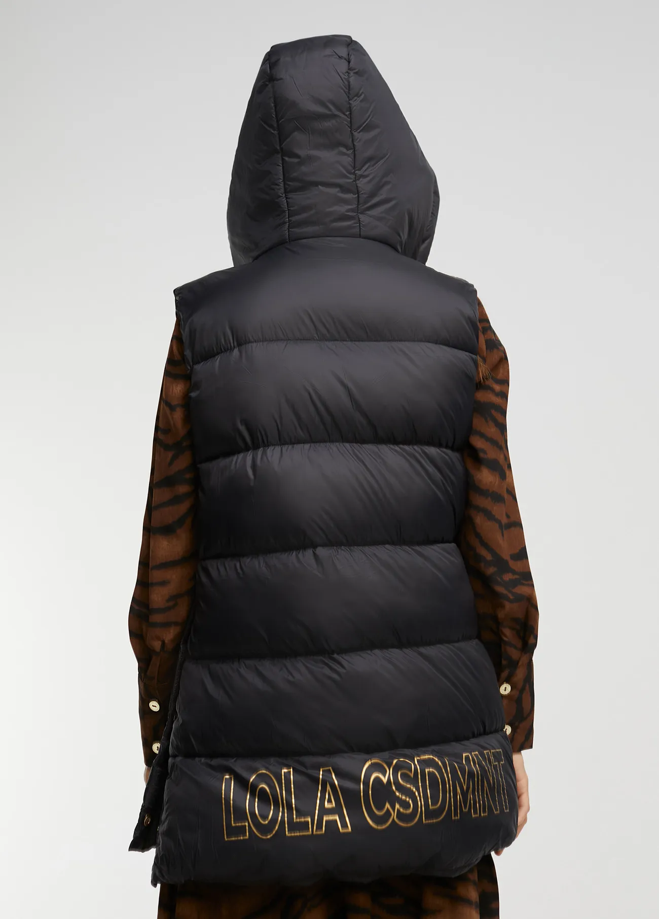 Veste sans manches détails dorés