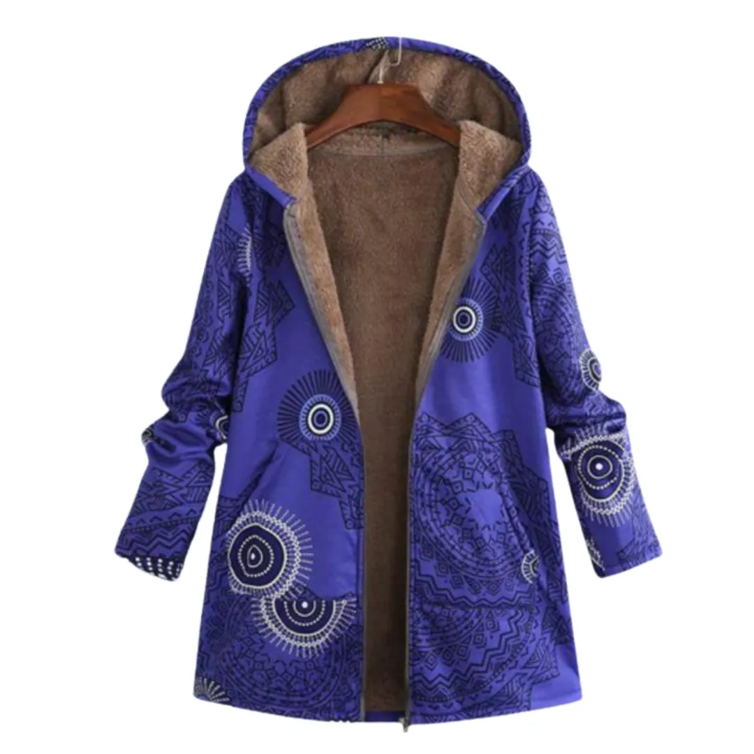Veste vintage pour femme en coton et lin