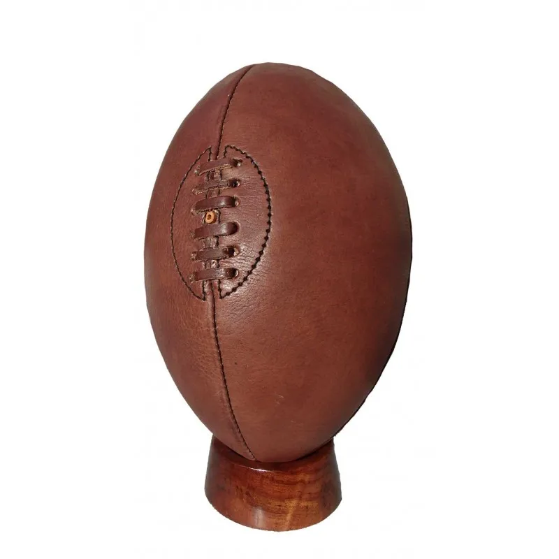 Vintage Leather Rugby Ball with Laces - Millésime Rugby