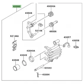 Étrier de frein avant Kawasaki W800 | Moto Shop 35